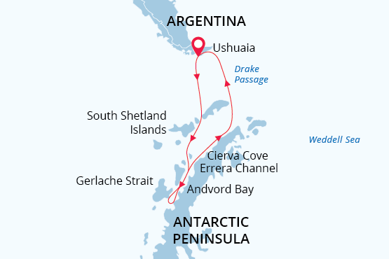 Destination map